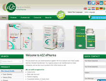 Tablet Screenshot of a2zepharma.com